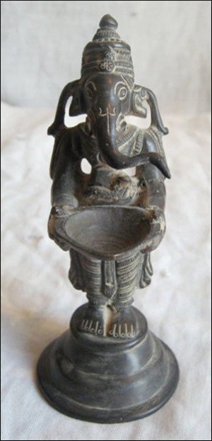 Ganesh oil lamp